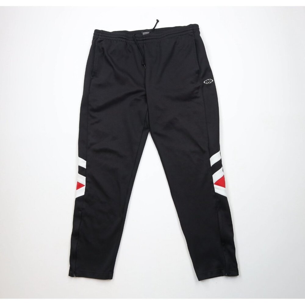 Vintage 90s Kelme Futbol Mens Large Distressed Tapered Leg Soccer Warm Up Pants